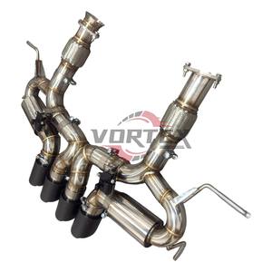 Sistema de Escape Catback con Silenciador y Tubos de Ajuste Valvetronic de Acero Inoxidable Pulido OEM de Vortex Factory para Chevrolet Corvette Z06 - Product Image 5