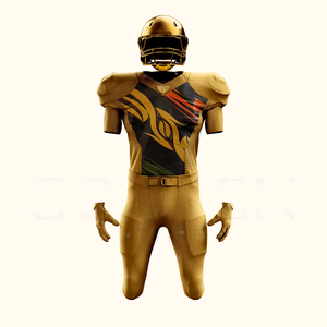 Vêtements de sport pour hommes de haute qualité, ensembles d'uniformes de football américain, légers, 100% polyester, couleurs personnalisables, service OEM - Product Image 5