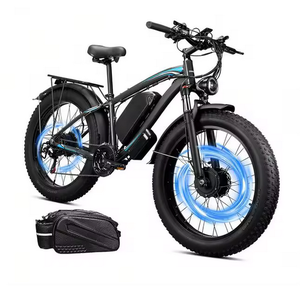 Vélo électrique en aluminium à double moteur 5000W avec batterie au lithium pour hommes, femmes et adultes, 40-45 MPH, 100 miles, 12V 70Ah, frein à disque, 12 vitesses, longue autonomie - Product Image 1
