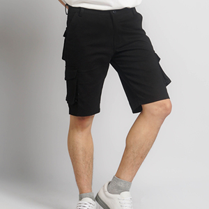 Pantalones Cortos de Algodón para Hombre, Ropa de Calle, de Lana, Color Sólido, con Bolsillos, para Correr, Gimnasio - Product Image 2