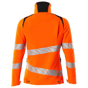Chaqueta de Trabajo de Seguridad Reflectante de Bajo Precio para Mujer, Chaqueta de Trabajo Industrial de Lona Tejida Transpirable y Resistente al Viento con Bordado - Product Image 2