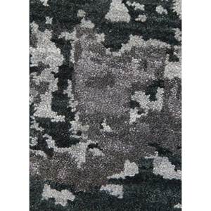 พรมขนสัตว์สีเทาและสีดำลาย Pansy รุ่น Spr-701 ทอมือแบบ Abstract Flat Weave สำหรับห้องนั่งเล่น ห้องโถง ทางเดิน รูปทรงสี่เหลี่ยมผืนผ้า ทำจากเส้นใยปอกระเจา - Product Image 2