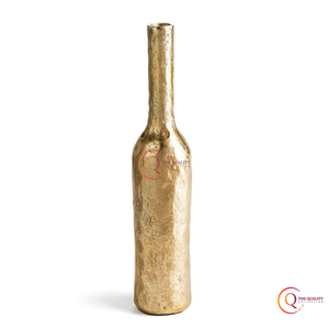 Jarrón de botella de Metal único, jarrón decorativo alto en forma de maceta, jarrón decorativo con acabado dorado, diseño moderno al mejor precio - Product Image 2