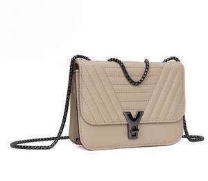 Borsa a Tracolla in Pelle con Catena per Donna - Product Image 6