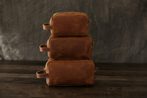 Sac de maquillage en cuir imperméable de luxe organisateur dames voyageant Portable sac de lavage cosmétique accessoires de voyage - Product Image 4