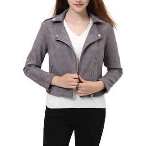Veste en daim pour femme à prix de gros, style décontracté, toutes tailles disponibles, design personnalisable, vestes en daim pour femme - Product Image 1