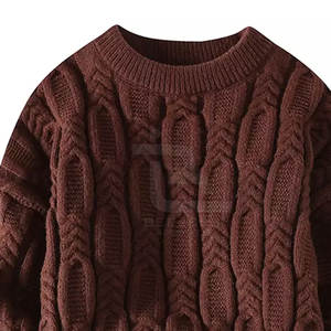 Suéteres de lana 100% para hombre de invierno Logotipo frontal transpirable Mejor Venta caliente - Product Image 3