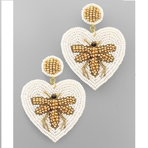Handcrafted Beaded Embroidered Earrings Latest Design Earrings From India Handmade Earrings for Women and <b>Girls</b> - Product Image 6