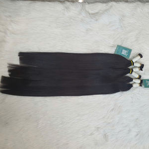 Extensiones de cabello humano vietnamita crudo 100%, cabello virgen liso de hueso, color Natural, Color Rubio a granel para mujeres - Product Image 2