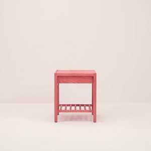 Table de chevet moderne en bois massif avec tiroir et étagère ouverte Table de chevet pour chambre et salon. - Product Image 4