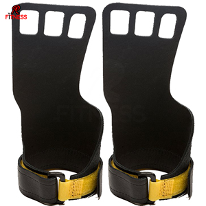 RC Fitness Wear Power Grip, sangles de poignet rembourrées en caoutchouc naturel et PVC, gants de musculation, protection des paumes pour soulevés de terre, tractions, unisexe - Product Image 2