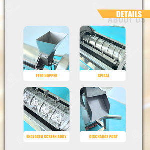 Промышленная соковыжималка-экстрактор для кокосового молока, яблок, лимонов, ананасов из нержавеющей стали 304, модель A01 - Product Image 3