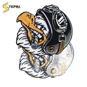 TEPRA SPORTS-Parches bordados personalizados de alta calidad, hechos a mano, buena venta de tela y fieltro, flor personalizada, formas de corazón - Product Image 2