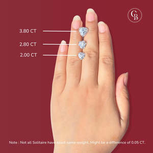 Trillion Cut <b>Moissanite</b> Diamond Certified Stud 9k Gold <b>Earrings</b> - Product Image 2