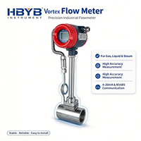 Débitmètre vortex à raccord fileté DN15 DN25 pour gaz naturel, azote, chaudière à vapeur liquide, biogaz, huile légère