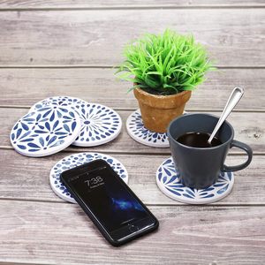 Best-Selling Round Stone <b>Coasters</b> High-Quality Marble <b>Drink</b> Mats Premium Natural Stone Popular Round Stone <b>Coasters</b> From India - Product Image 2