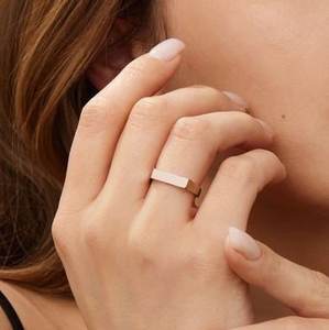 Diseño clásico Sólido 925 Plata esterlina Chapado en oro rosa Mujeres Regalo de aniversario Joyería de plata fina Fábrica directa a granel - Product Image 5