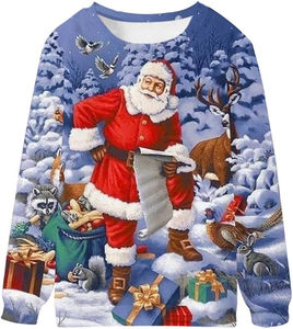 Sweat-shirt à paillettes personnalisé à manches longues, sweat-shirt à paillettes multiples, sweat-shirt à capuche pour femmes, sweat-shirt de Noël - Product Image 1