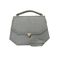Sac bandoulière Hexa gris pour femme