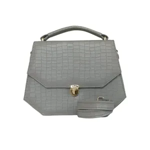 Bolso cruzado Hexa Grey para mujer - Product Image 1