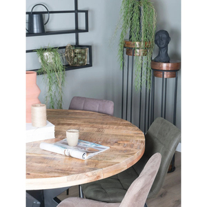 Nuevo juego redondo de mesa de comedor de madera maciza redonda, forma elegante para el hogar, oficina, Hotel, escuela, para uso en sala de estar y restaurante - Product Image 3