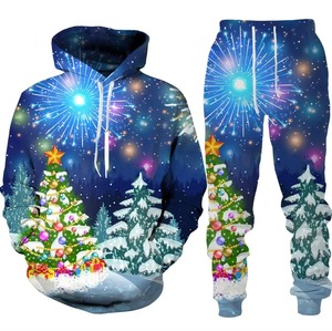Survêtements imprimé par sublimation personnalisée de qualité supérieure survêtements en coton au design élégant nouvel ensemble 2 pièces à capuche respirant pour hommes - Product Image 5