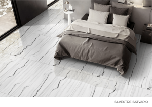 MARBRE SATUARIO VITRIFIÉ en CARREAUX DE SOL EN PORCELAINE FINITION BRILLANTE en 600X600 600X1200 800X800 MM COULEUR BLANCHE - Product Image 6