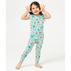 Pijama de Punto para Niña, Manga Corta, Hecho de Viscosa de Bambú, para Niñas Pequeñas - Product Image 5