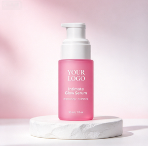 Suero hidratante para el cuerpo con brillo íntimo para mujeres, suero suavizante para la piel de marca privada, botella y empaque con logotipo personalizado OEM - Product Image 1