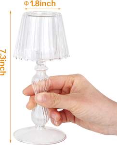 Portavelas de Vidrio para Velas de Té, Lámpara Decorativa con Forma de Lámpara, Hecha a Mano, Impresa con UV, para Mesa, Bodas, Centros de Mesa para Cenas, Fiestas de Navidad - Product Image 4