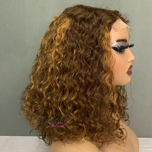 Cabello Vietnamita Chic Short Luxury Curl, con Encaje 4x4 de 14 Pulgadas, Rizos Uniformes y Hermosos, Nunca se Pierden Fácilmente de Forma - Product Image 3