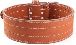 Ceinture à levier antidérapante en cuir de vachette Offre Spéciale avec logo personnalisé de haute qualité pour l'entraînement de gymnastique d'haltérophilie et d'haltérophilie - Product Image 2