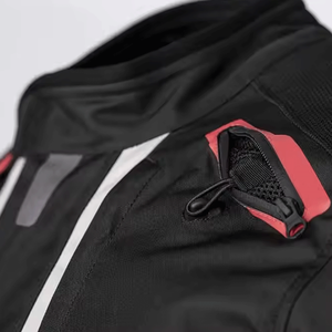 Veste de moto de protection extérieure coupe-vent noire pour hommes vestes en textile coupe-vent pour moto Cordura - Product Image 4