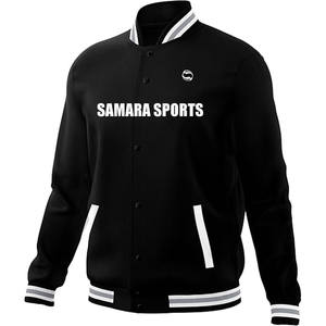 Chaqueta Varsity de Lona Personalizada, Talla Grande para Hombre, Cuello Alto, Transpirable, Bordado de Alta Calidad, Estilo Vintage, para Deportes de Equipo - Product Image 3