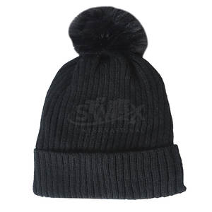 Unisex Winter Jacquard Knitted Bobble Beanie Hat Custom Logo Printing Bobble Hat In High Quality - Product Image 2