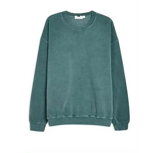 Venta al por mayor 100% sudaderas de algodón para hombre 380GSM peso pesado cuello redondo básico ropa de impresión digital para la temporada de invierno - Product Image 5