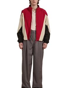 Veste coupe-vent en nylon respirant doublure en maille à blocs de couleur personnalisée veste coupe-vent légère grande taille veste Street Wear - Product Image 3