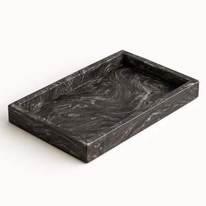 Plateau en bois de vente chaude plateau de service élégant simple pour les collations apéritifs ou l'utilisation décorative dans la maison et la cuisine - Product Image 3