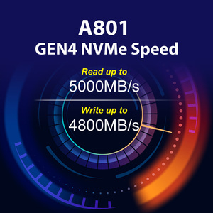 SSD, unidad de estado sólido, RIDATA A801 SSD PCIe Gen4 NVMe M.2 2280 interno, lectura/escritura hasta MB 5000/4800/s (500GB 1TB 2TB 4TB) - Product Image 6