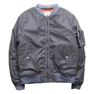 Vêtements d'extérieur softshell légers de haute qualité, Vente en gros en usine, Blouson d'aviateur en satin personnalisé avec fermeture éclair complète pour hommes - Product Image 3