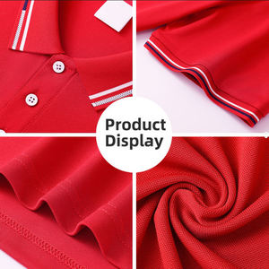 Vente en gros directe d'usine pour hommes polos avec logo personnalisé uniforme en polyester de couleur unie spandex nouveau design chemise de golf à fermeture éclair - Product Image 1