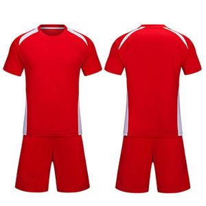 Ensemble de football pour adultes pour hommes et femmes T-shirt et short de sport Couleur contrastée Vêtements de sport évacuant la sueur Impression de nom personnalisée - Product Image 2