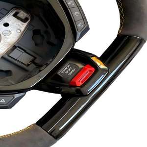 Volante Deportivo Personalizado de Fibra de Carbono para Lamborghini Huracán, Volante Forjado de Cuero y Gamuza - Product Image 2