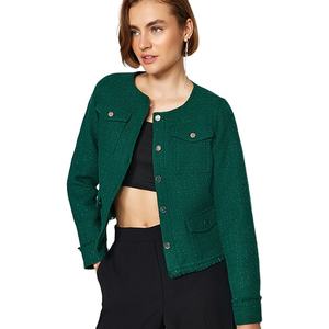 Nouveauté, veste pour femmes, design streetwear personnalisé OEM, plusieurs poches, haute qualité, vêtements d'hiver, veste tendance - Product Image 5