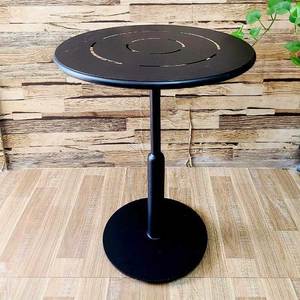 Small Round Outdoor <b>Table</b> CFD68163 Iron Frame with Tonn Round Top Durable and Stylish - Product Image 3