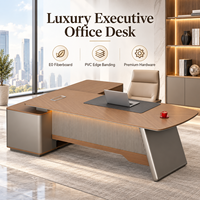 Bureau de direction minimaliste au design moderne pour mobilier de bureau haut de gamme