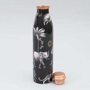 Amazing Blue Floral Design Printed Copper <b>Water</b> <b>Bottle</b> with Lid Ayurvedic Metal <b>Bottle</b> for Wellness <b>Bulk</b> Supply for Gifting - Product Image 6