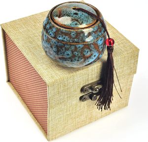 Urnes de crémation bleues pour les cendres humaines Urne adulte homme et femme pour les cendres Urne funéraire adulte mâle et femelle pour les cendres pour les femmes - Product Image 5