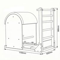 Baril d'escalier Pilates réglable en bois d'érable, écologique et durable, pour le renforcement du tronc et une meilleure posture en studio de fitness