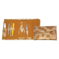 Kit de manicura y pedicura de grado de salón OEM y ODM, juego de cortaúñas con tijeras para cutículas, herramientas de aseo